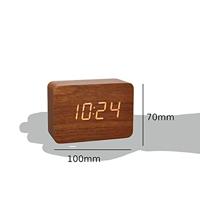 TFA Dostmann 60.2549.08 Zendergestuurd Wekker Hout, Bruin Alarmtijden 1 - thumbnail