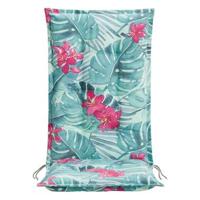 Le Sud terrasstoelkussen Tropical Flower - aqua - 123x50x8 cm - thumbnail