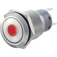 TRU COMPONENTS 701292 LAS1-AGQ-11D, RD Vandalismebestendige druktoets 250 V/AC 5 A 1x aan/(aan) Moment Rood IP67 1 stuk(s) - thumbnail