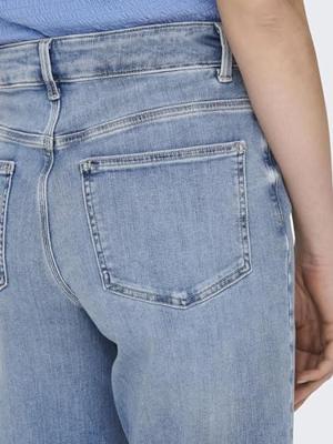 Only Onlmadison Blush Hw Wide Dnm Cro371 Noos 15282975 Mom Jeans Light Blue Denim