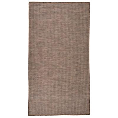 VidaXL Buitenkleed platgeweven 80x150 cm bruin