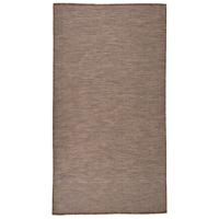 VidaXL Buitenkleed platgeweven 80x150 cm bruin - thumbnail