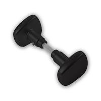 DX Knopkruk trapezium - zwart - thumbnail