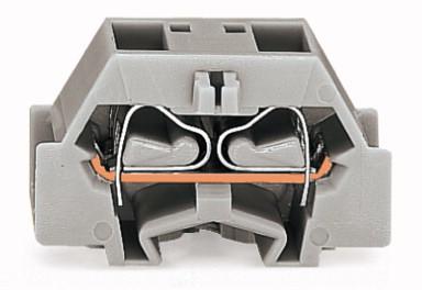 WAGO 261-341 Aderklem 10 mm Spanveer Toewijzing: L Grijs 200 stuk(s)