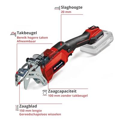 Einhell GE-GS 18/150 Li Solo - Accu Takkenzaag | 150 mm | Zonder accu en lader - 3408290 3408290 - thumbnail