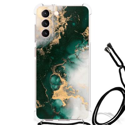 Anti-Shock Hoesje voor Samsung Galaxy S21 FE Marmer Groen Anti-Shock Hoesje voor Samsung Galaxy S21 FE Marmer Groen