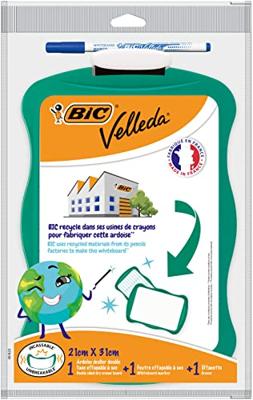 Bic whiteboard Velleda 20 x 30 cm, gerecycleerd