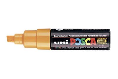 Uni-Posca Posca marker, afm pc-8k, lijndikte 8 mm, breed, bright yellow, 1 stuk