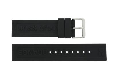 Horlogeband Hugo Boss 659302252 / HB-116-1-29-2267 / 1512543 Rubber Zwart 22mm Horlogeband Hugo Boss 659302252 / HB-116-1-29-2267 / 1512543 Rubber Zwart 22mm
