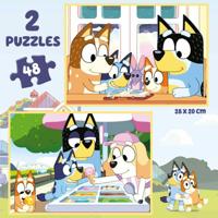 Set van 2 Puzzels Educa Bluey 48 Onderdelen - thumbnail