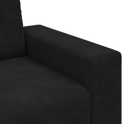 Fauteuil 60 cm fluweel zwart Fauteuil 60 cm fluweel zwart