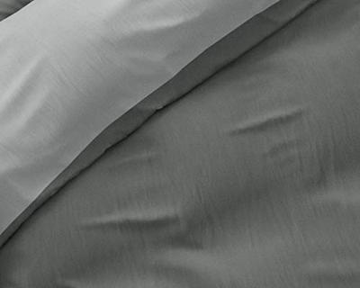RoyalTextile - Twin Face Dekbedovertrek Micropercal - Grijs/Antraciet - 240 x 220 RoyalTextile - Twin Face Dekbedovertrek Micropercal - Grijs/Antraciet - 240 x 220