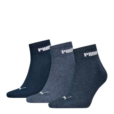 Puma Quartersokken Cushioned New Generation 3-pack Blue Combo-39/42
