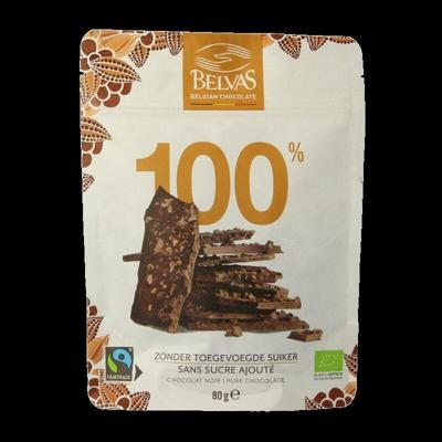 Belvas Thins dark 100% bio 80 Gram Belvas Thins dark 100% bio 80 Gram