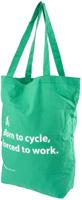 CONTEC tas "born to cycle " ct cotton bag born to cycle bag foldable green - thumbnail