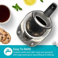 Nedis SmartLife Waterkoker | Wi-Fi | 1.7 l | Roestvrij Staal | 70,80,90,100 °C | Temperatuurindicator | 360 graden draaibaar | Verborgen - thumbnail