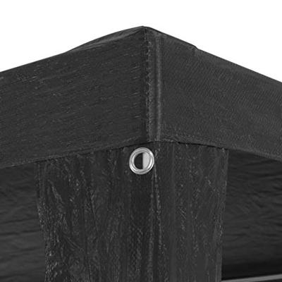 Partytent 3x12 m PE antraciet - thumbnail