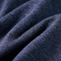 Kindershirt met lange mouwen wolvenprint 92 gemleerd donkerblauw - thumbnail