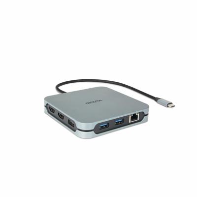 DICOTA D32057 interface hub USB Type-C 10000 Mbit/s Zilver DICOTA D32057 interface hub USB Type-C 10000 Mbit/s Zilver