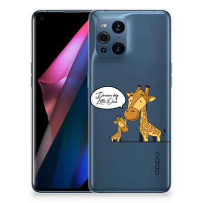 OPPO Find X3 | X3 Pro Telefoonhoesje met Naam Giraffe OPPO Find X3 | X3 Pro Telefoonhoesje met Naam Giraffe