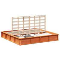 Bedframe Wasbruin 218 x 210 x 30 cm Massief grenenhout - thumbnail