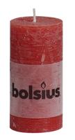 Bolsius Rustiek Stompkaars 100/50 Rood (1st) - thumbnail