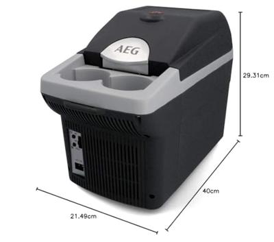 AEG Bordbar BK6 Koelbox en verwarmingsbox Thermo-elektrisch 12 V/DC Grijs 6 l Max. 20 °C onder omgevingstemperatuur
