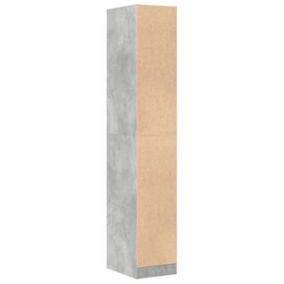 Apothekerskast 30x41x174,5 cm bewerkt hout betongrijs