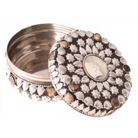 Small Foot sieradendoosje zwart/zilver 7 x 12 cm - thumbnail