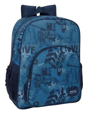 Schoolrugzak Safta New edition Marineblauw 32 x 38 x 12 cm