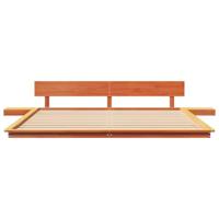 Bedframe Bruin 200 x 200 cm Hout - thumbnail