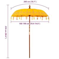 Parasol Anders Geel x 250 cm - thumbnail