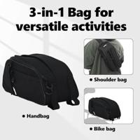 VidaXL Fietstas zwart 38 x 16 x 16 cm polyester - thumbnail
