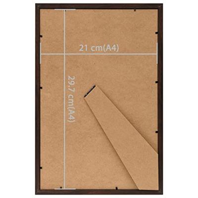 VidaXL Fotolijsten 3 st voor tafel 21x29,7 cm mdf zwart