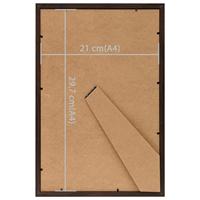 VidaXL Fotolijsten 3 st voor tafel 21x29,7 cm mdf zwart - thumbnail
