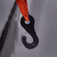 Tipitent voor gezin 8-persoons waterdicht grijs en oranje - thumbnail