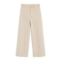 Mango high waist loose fit culotte beige - thumbnail
