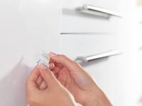tesa POWERSTRIPS® Zelfklevende haak Large Transparant, Chroom Inhoud: 2 stuk(s) - thumbnail