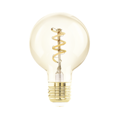 Lichtbron Amber spiraal E27 G60 145LM dimbaar