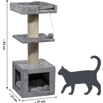 dobar Premium krabpaal (grijs, Easy)