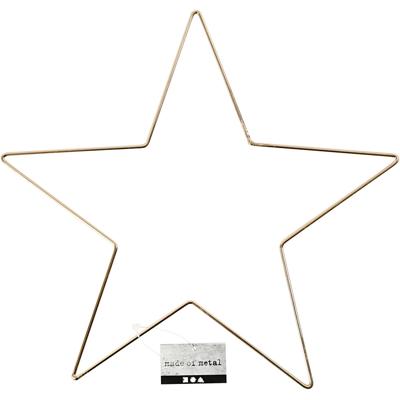 Creativ Company Ster, d 30 cm, dikte 3 mm, goud, 1 stuk