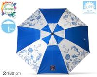 Strandparasol Blauw Ø 180 cm SPF50+ Navy - thumbnail