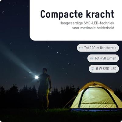 Ansmann LED Taschenlampe Survival TS450RF wiederaufladbar Zaklamp werkt op Li-ion oplaadbare batterij SMD LED 11.5 h 72 g Ansmann LED Taschenlampe Survival TS450RF wiederaufladbar Zaklamp werkt op Li-ion oplaadbare batterij SMD LED 11.5 h 72 g