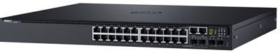 Dell Networking S3124 - Switch - C3 - Managed - 24 x 10/100/1000 + 2 x 10 Gigabit SFP+ + + 2 x SFP Gigabit gecombineerd - luchtstroom van voor naar achteren - op Rack Smart Value monteerbaar