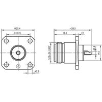 Telegärtner 100024104 100024104 N-connector Bus, inbouw 50 Ω 1 stuk(s) - thumbnail