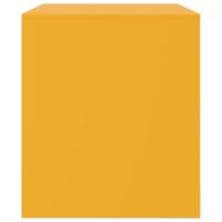 Tv-meubelen 2 st 67x39x44 cm staal mosterdgeel - thumbnail