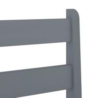 Barstoelen 2 st massief grenenhout grijs - thumbnail