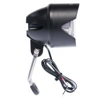 Simson voorvorkkoplamp truss e-bike zwart op kaart - thumbnail