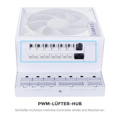 Lian Li EDGE 1000W ATX3.1 White (USB Hub)