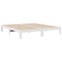 Bedframe Family zonder matras 270x200 cm massief grenenhout wit - thumbnail